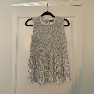 Black and White Dress Top